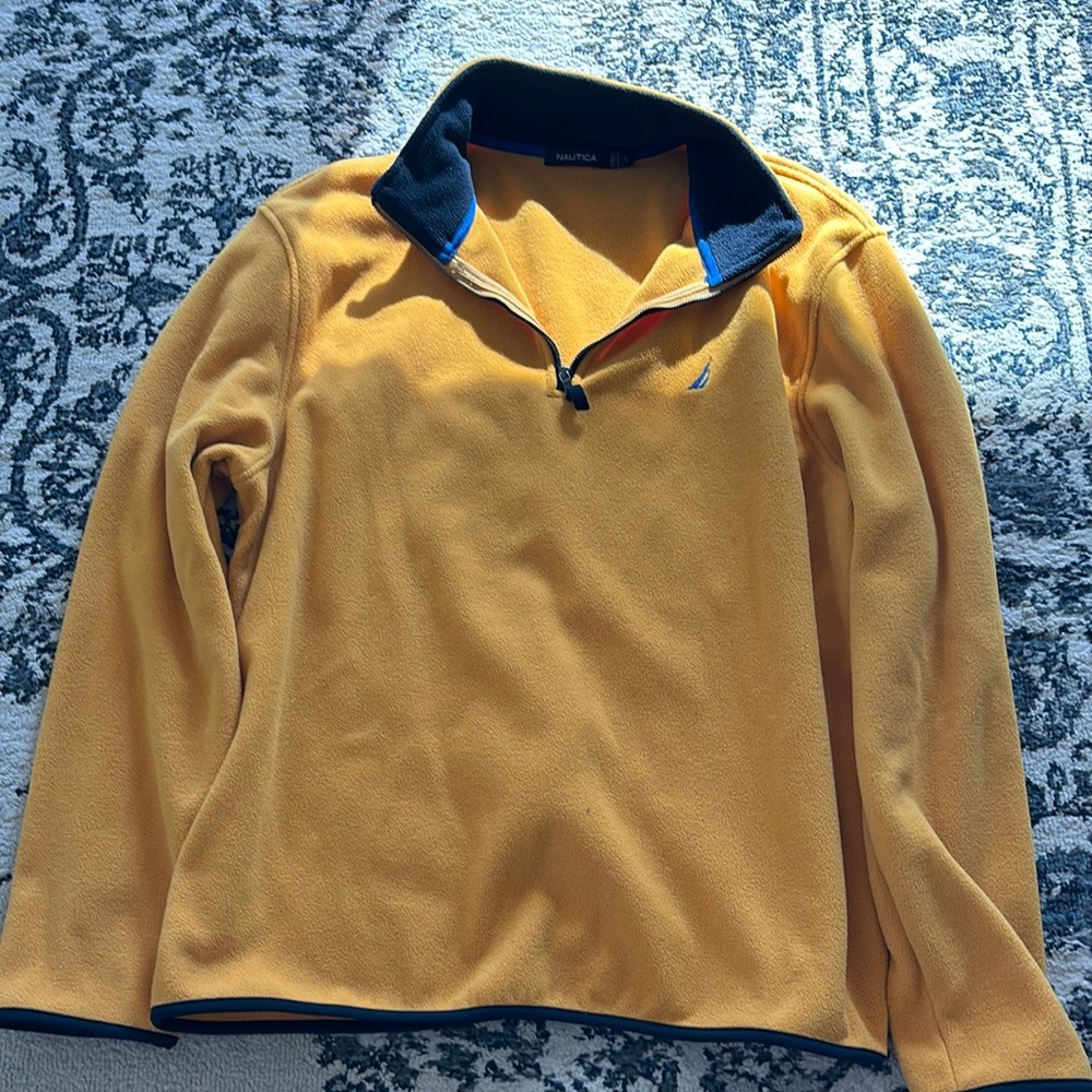 Náutica yellow quarter zip jacker - L